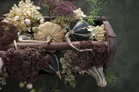 fall planter tabletop